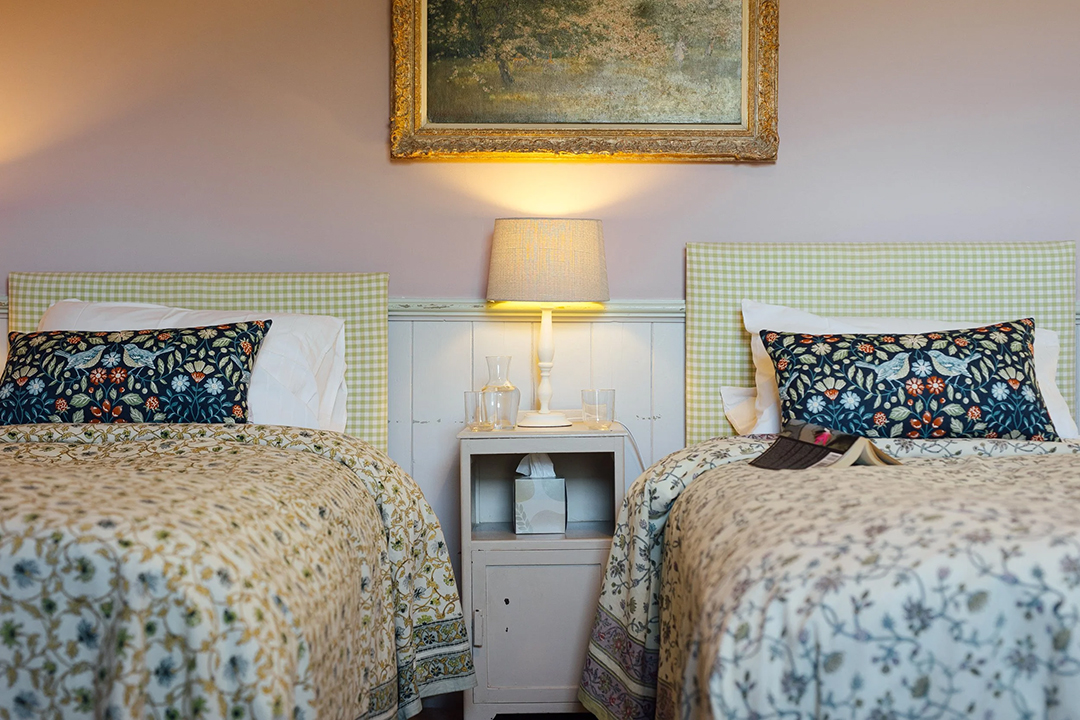twin bedroom at penpont.