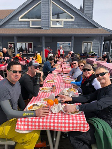 VOS 2018 conference on-mountain picnic