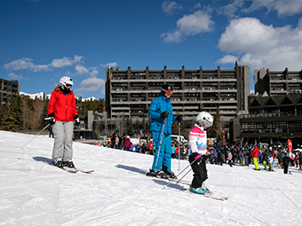 Skiers at Beaver Run