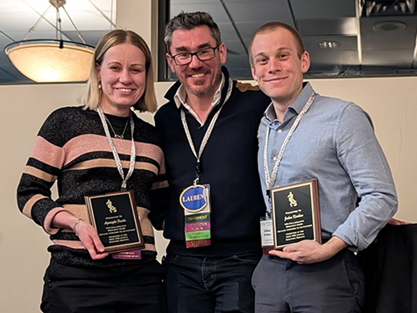 Collaborative Award winners Agnieszka Fracka and Joshua Kershaw