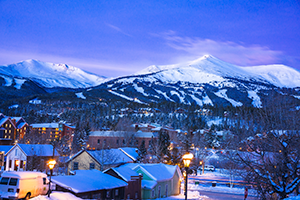 Breckenridge town and peak