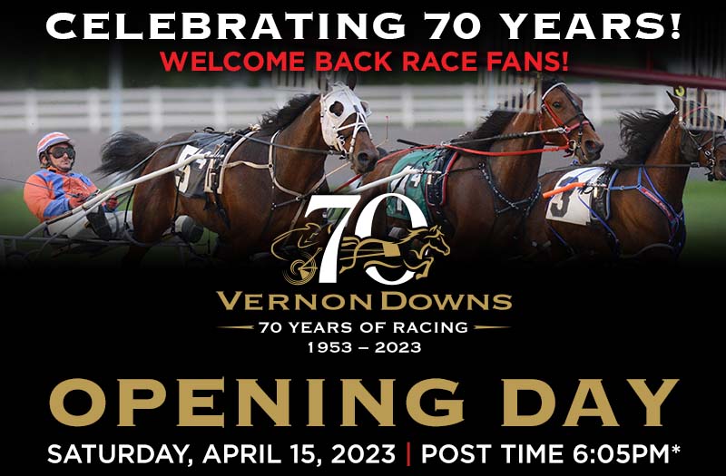 Vernon Downs April 2023 Live Harness Racing