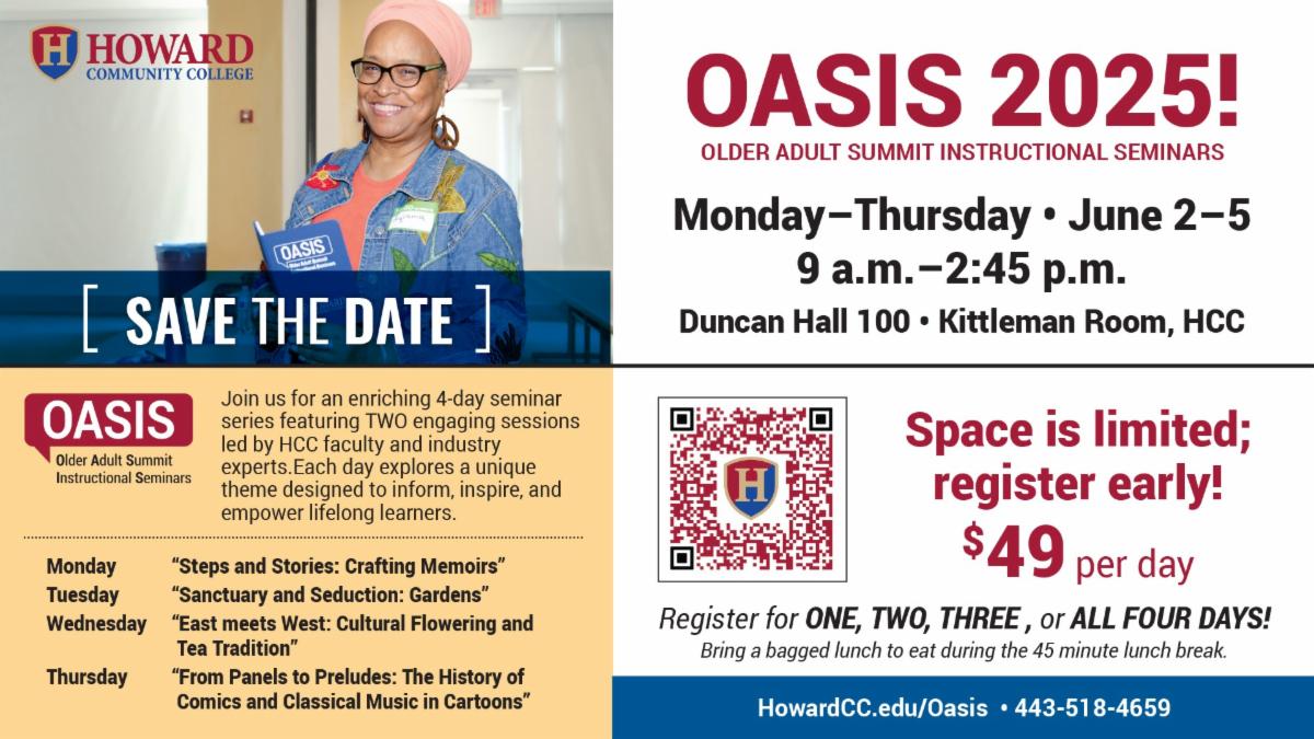 OASIS summer programs at Howard Community College
