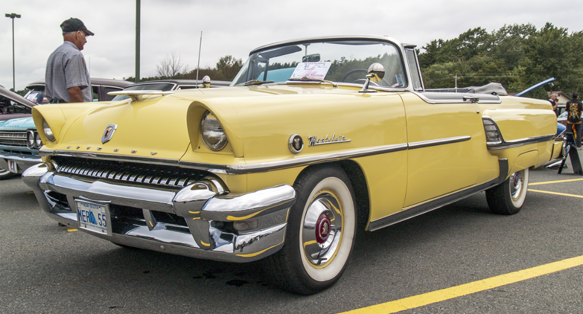Classic yellow car
