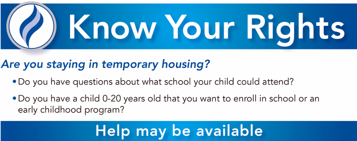 Know your rights flier from HCPSS for families experiencing homelessness