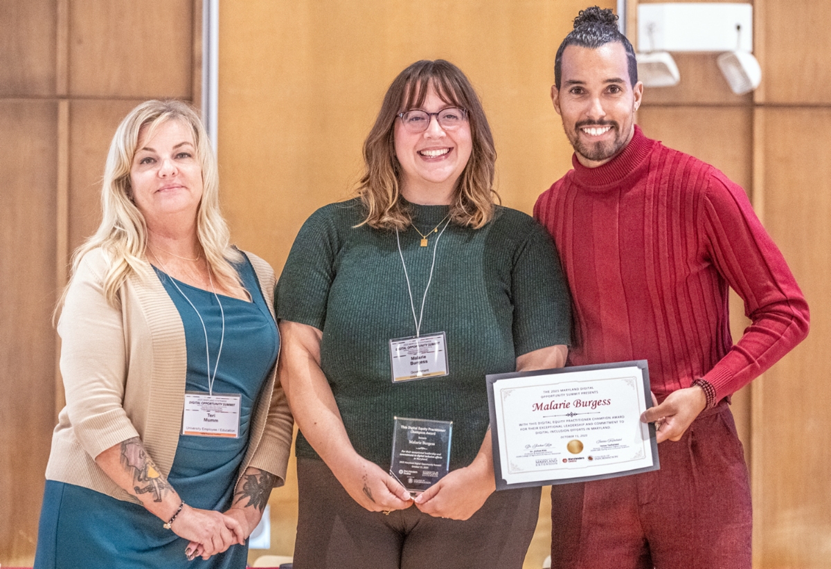 Malarie has been selected to receive the 2025 Maryland Digital Equity Champion Award from the University of Maryland Extension at the upcoming Maryland Digital Opportunity Summit
