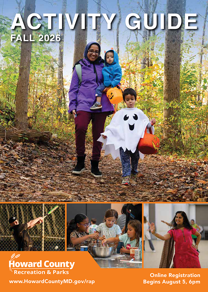 Cover of the Howard County Recreation and Parks Fall 2026 Activities Guide