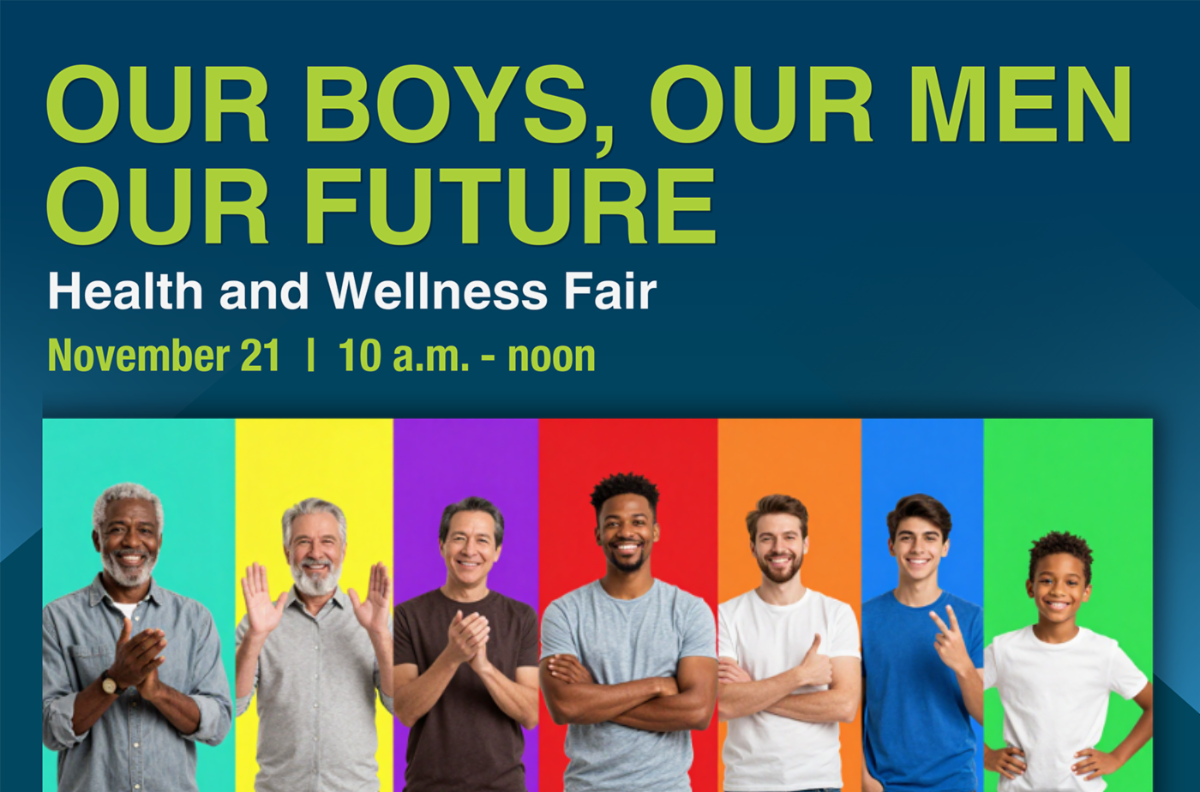 Our Men, Our Boys, Our Future Health and Wellness Fair flier
