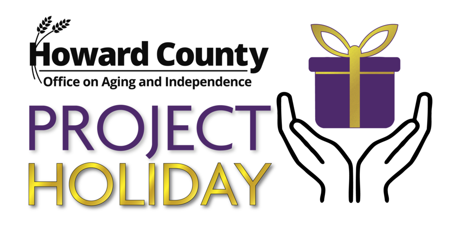 Project Holiday logo hands holding a gift