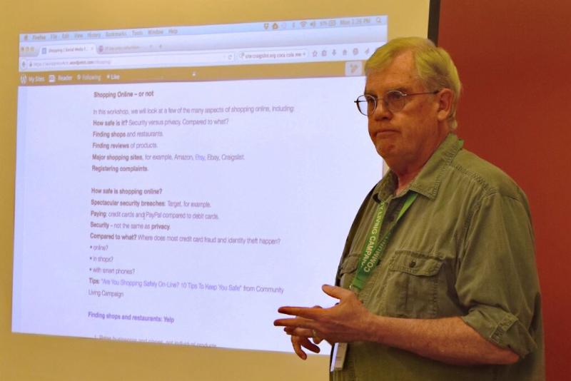 Man in front of a computer screen