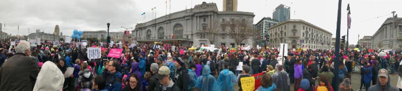 panoramic view of the recent women_s march