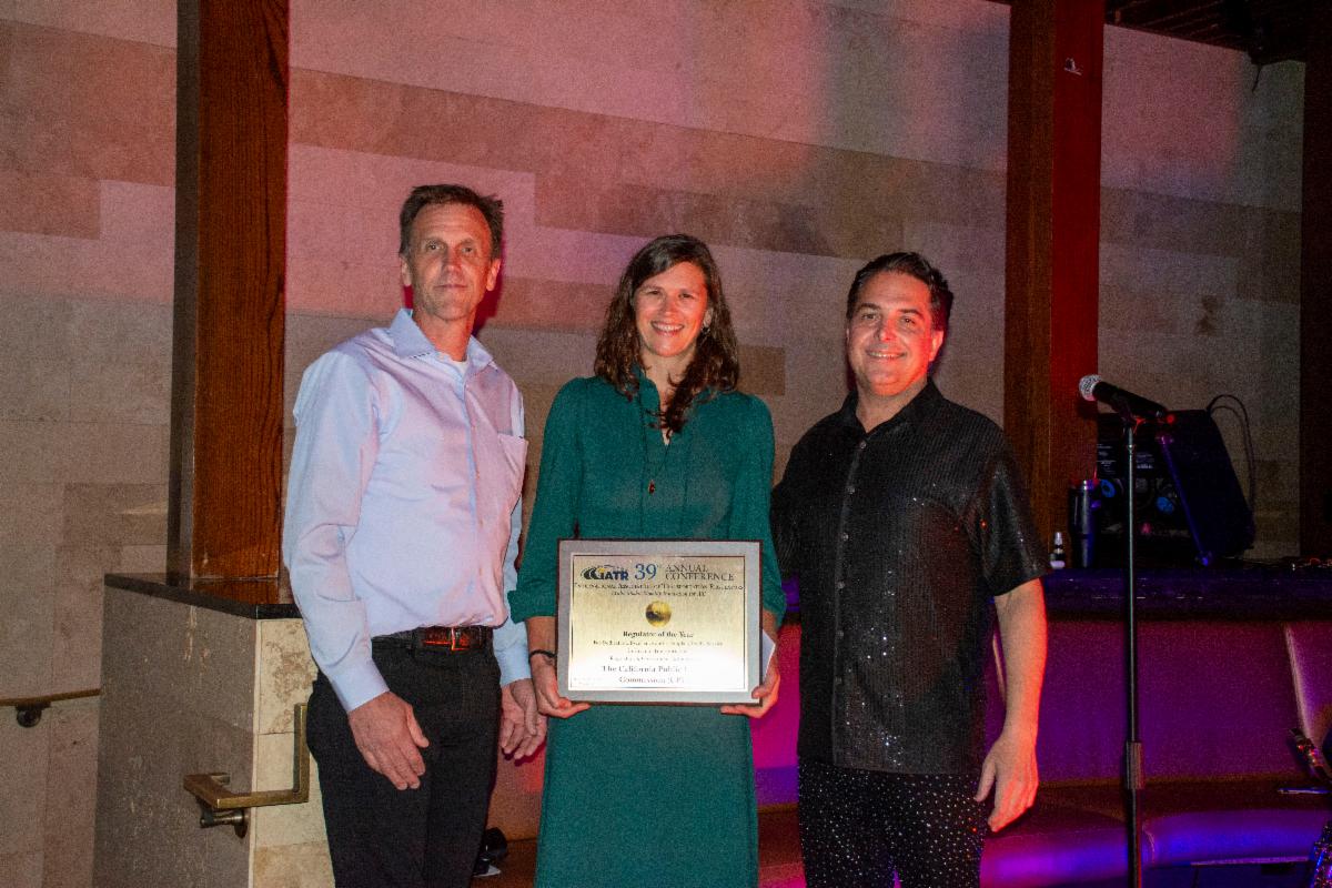 Presenting the 2026 Regulator of the Year Award to the California Public Utilities Commission