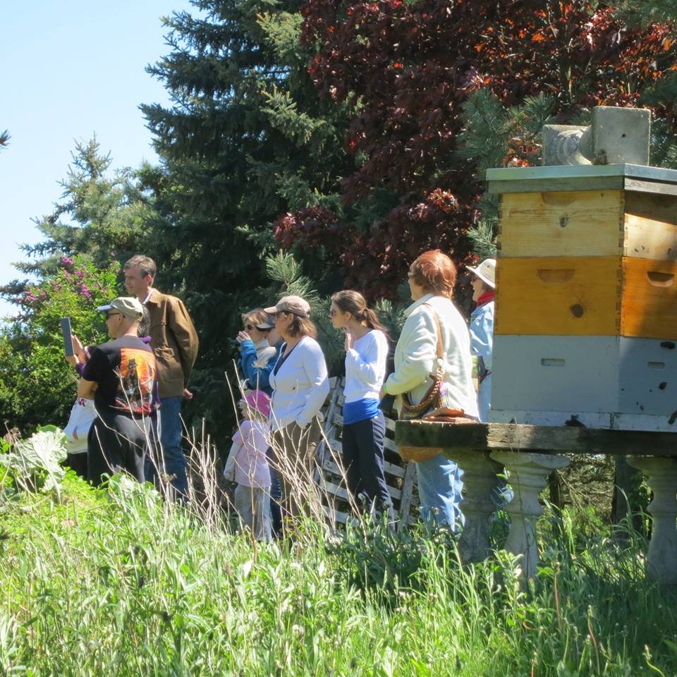 A group of people at a Farm