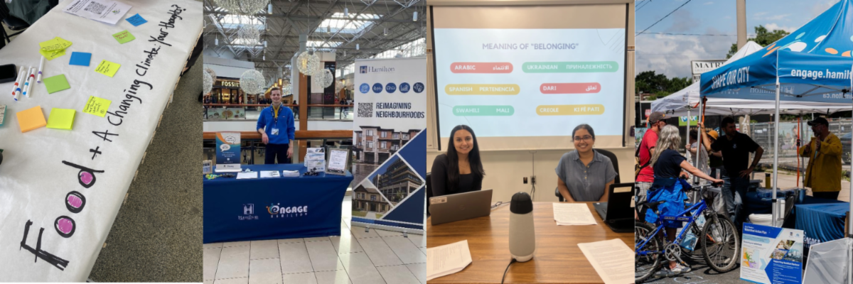 Photo montage of public engagement activities