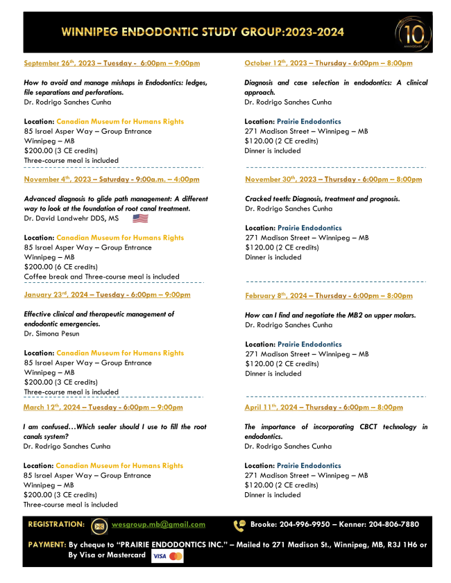 Update Continuing Education Opportunities in Manitoba