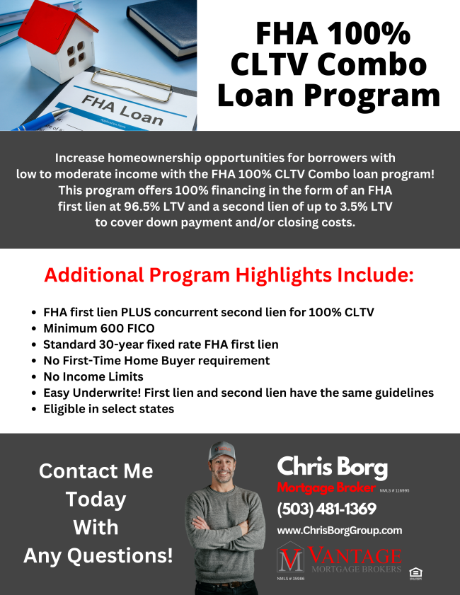FHA 100 Combo Loan