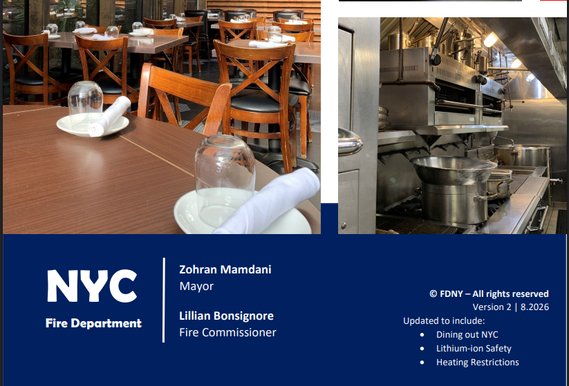 Cover of NYC Fire Safety Guide