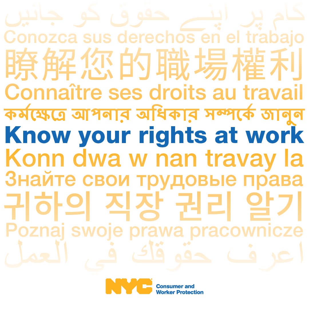 Know your rights at work