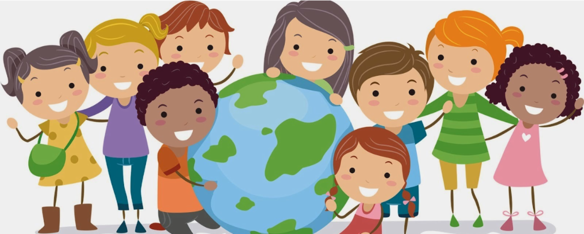 Group of diverse children