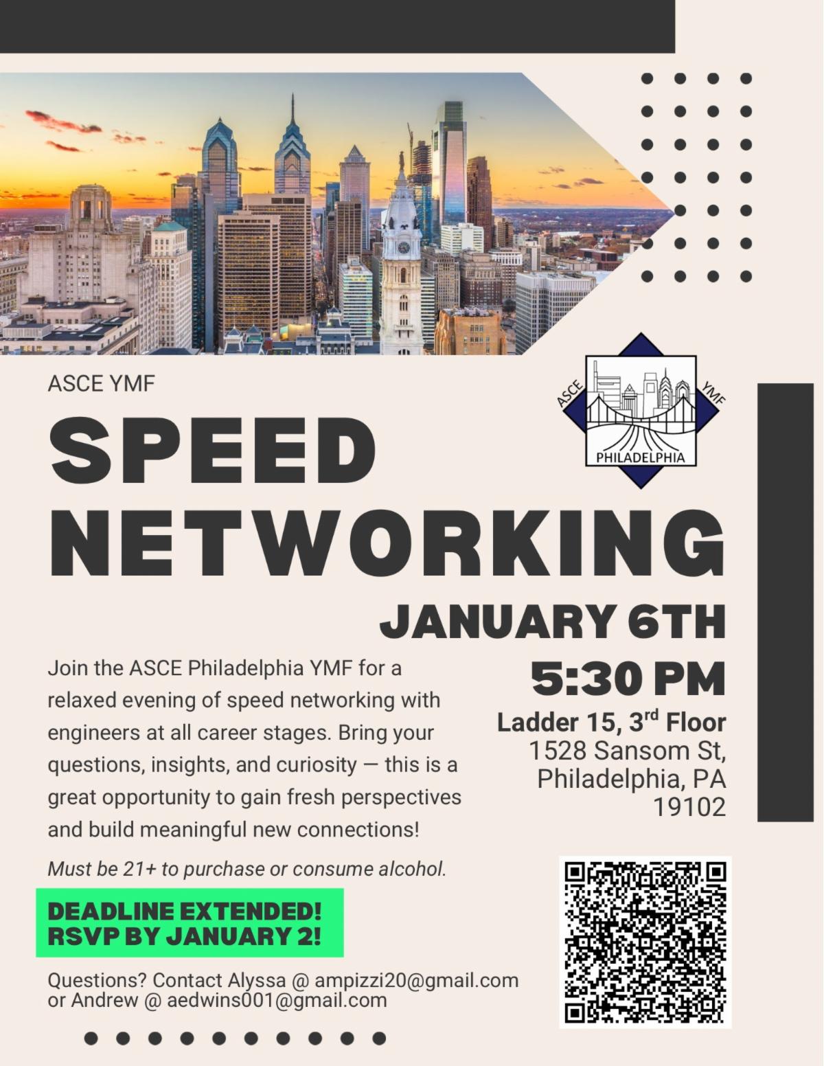 ASCE Speed Networking Happy Hour