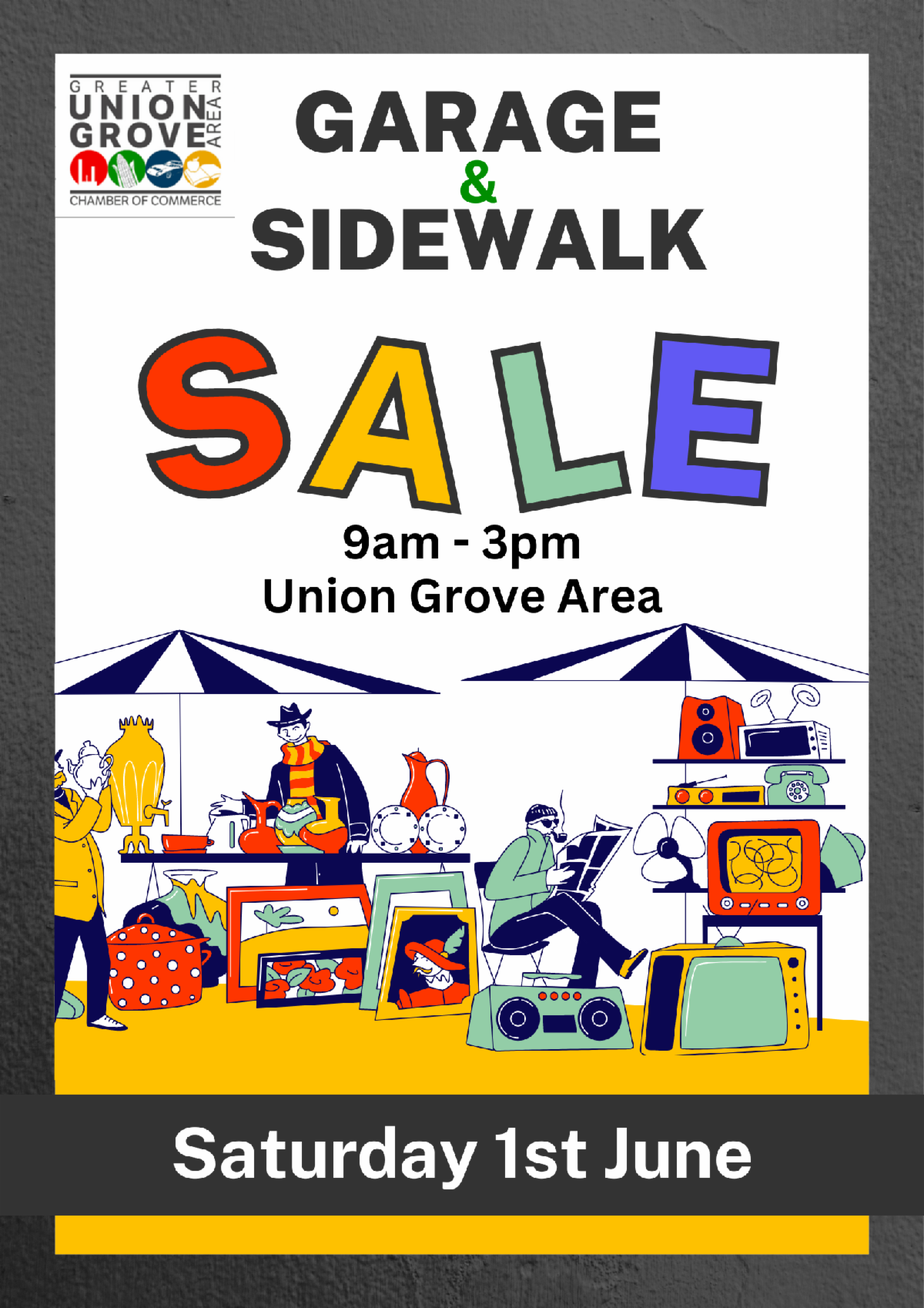 Village Wide Garage Sale/Sidewalk Sales June 1st, 2024