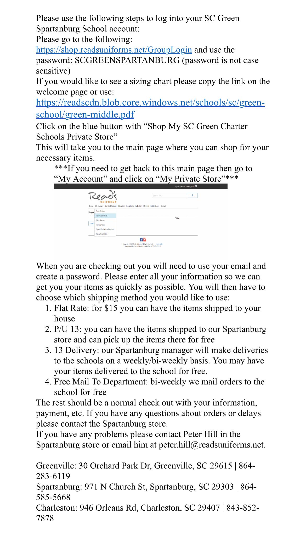 Read's Uniform Store Is Ready For Your Orders!