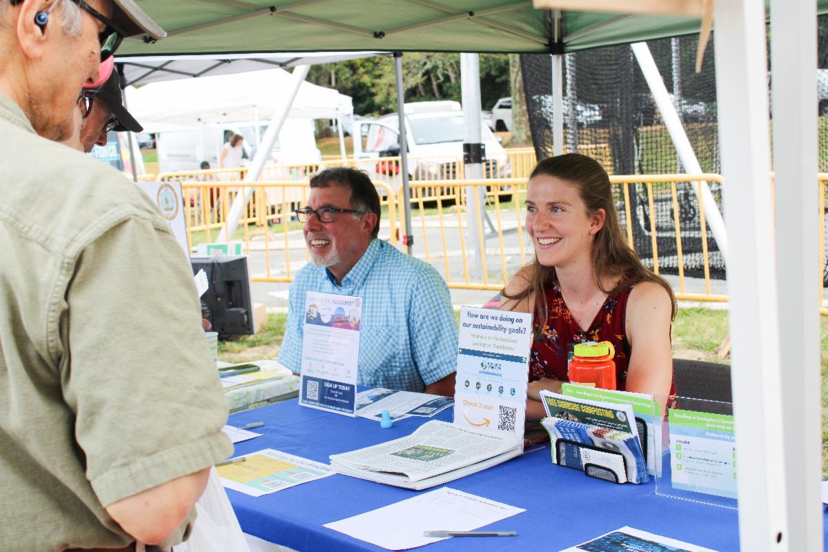 Sustainability and Resilience Officer Maggie Peard at Sustainability day at the Lexington Farmers Market 2024