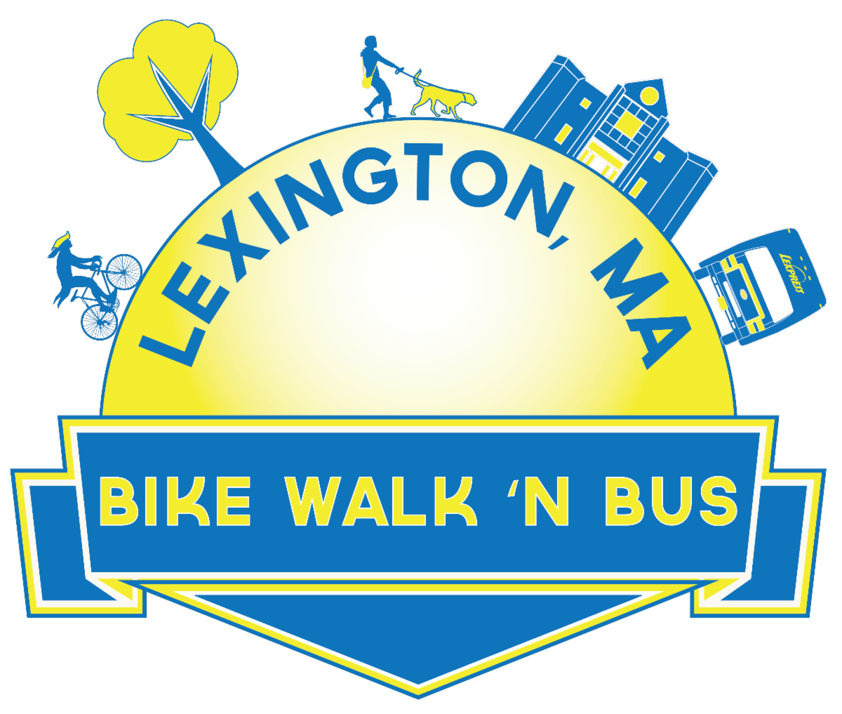 bike walk bus logo