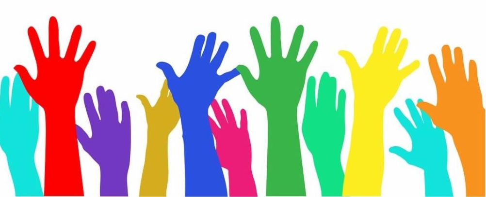 hands raised