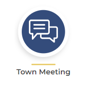 town meeting website button