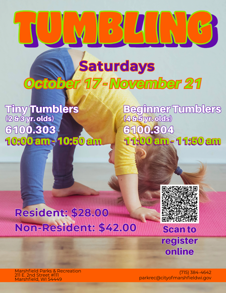 tumbling classes through Parks and rec
