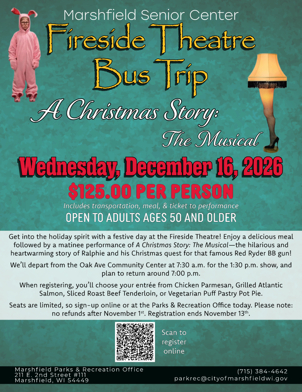 Fireside Theatre Bus Trip: A Christmas Story: The Musical