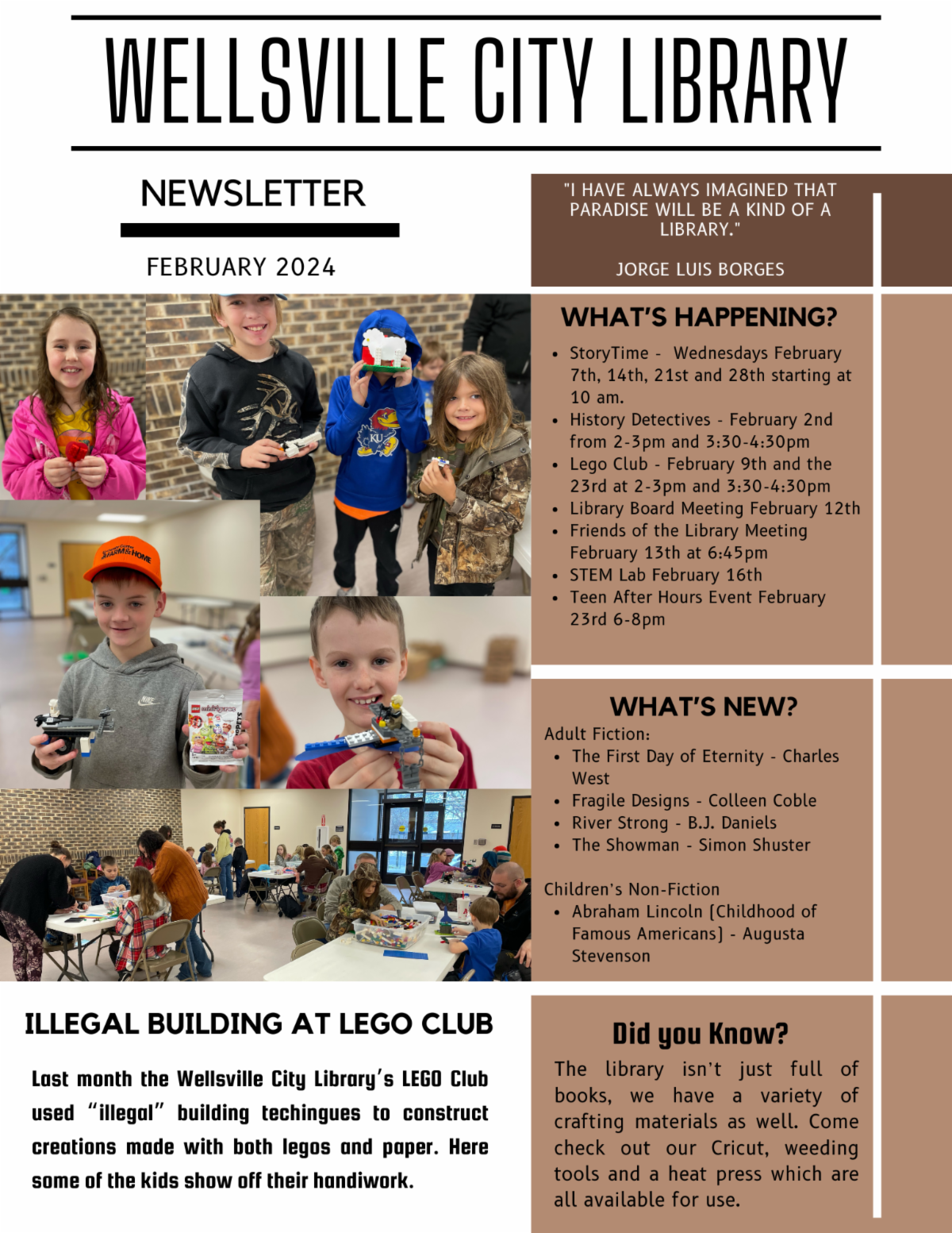 February Wellsville Chamber of Commerce Newsletter