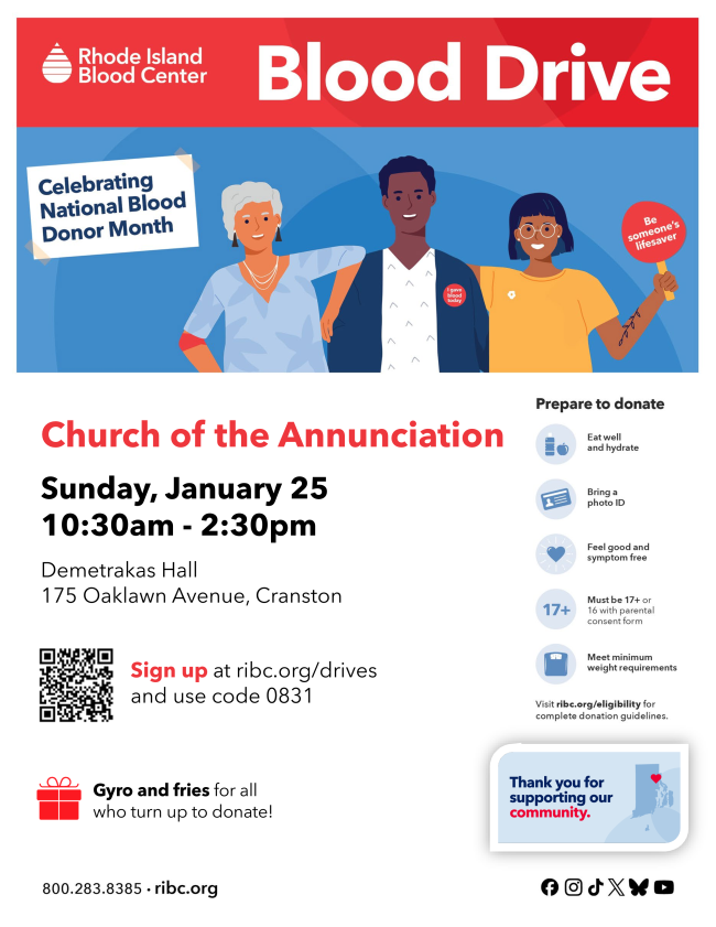 Past parish event flyer