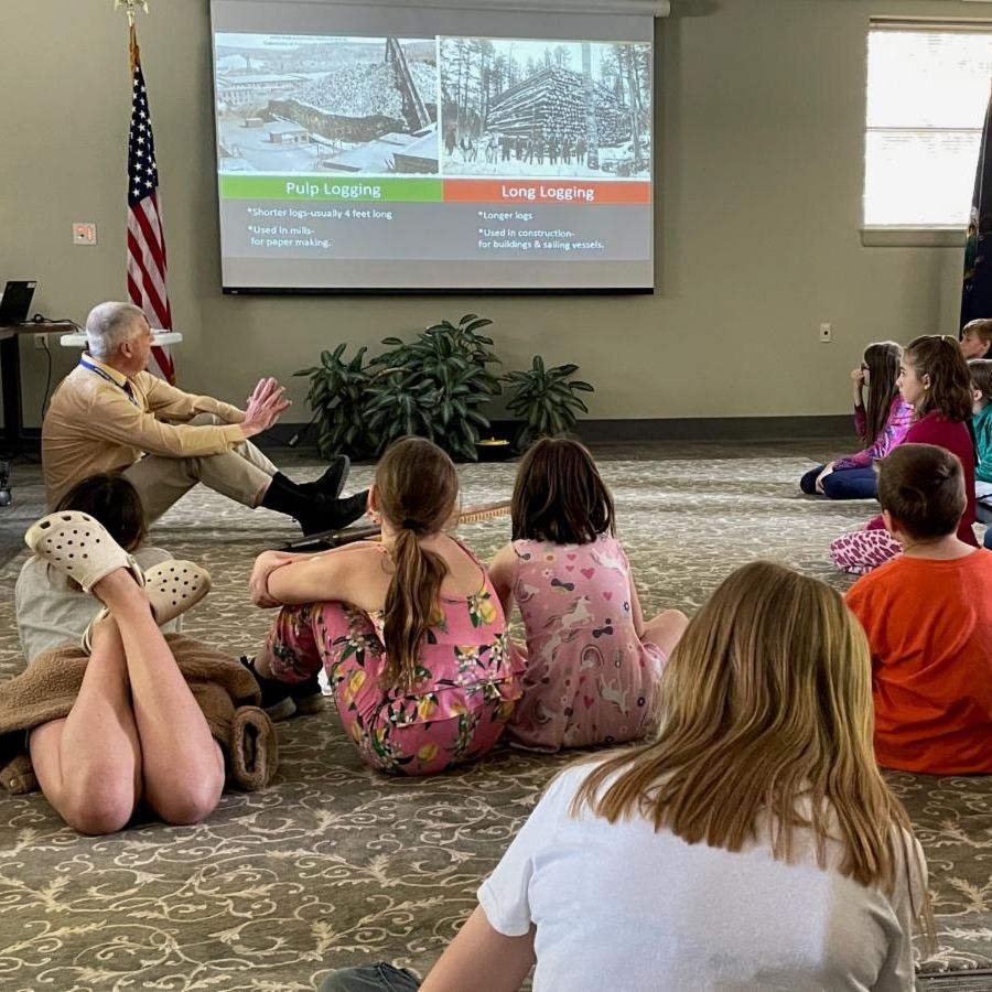 Educator Dave Hunt with Homeschool families