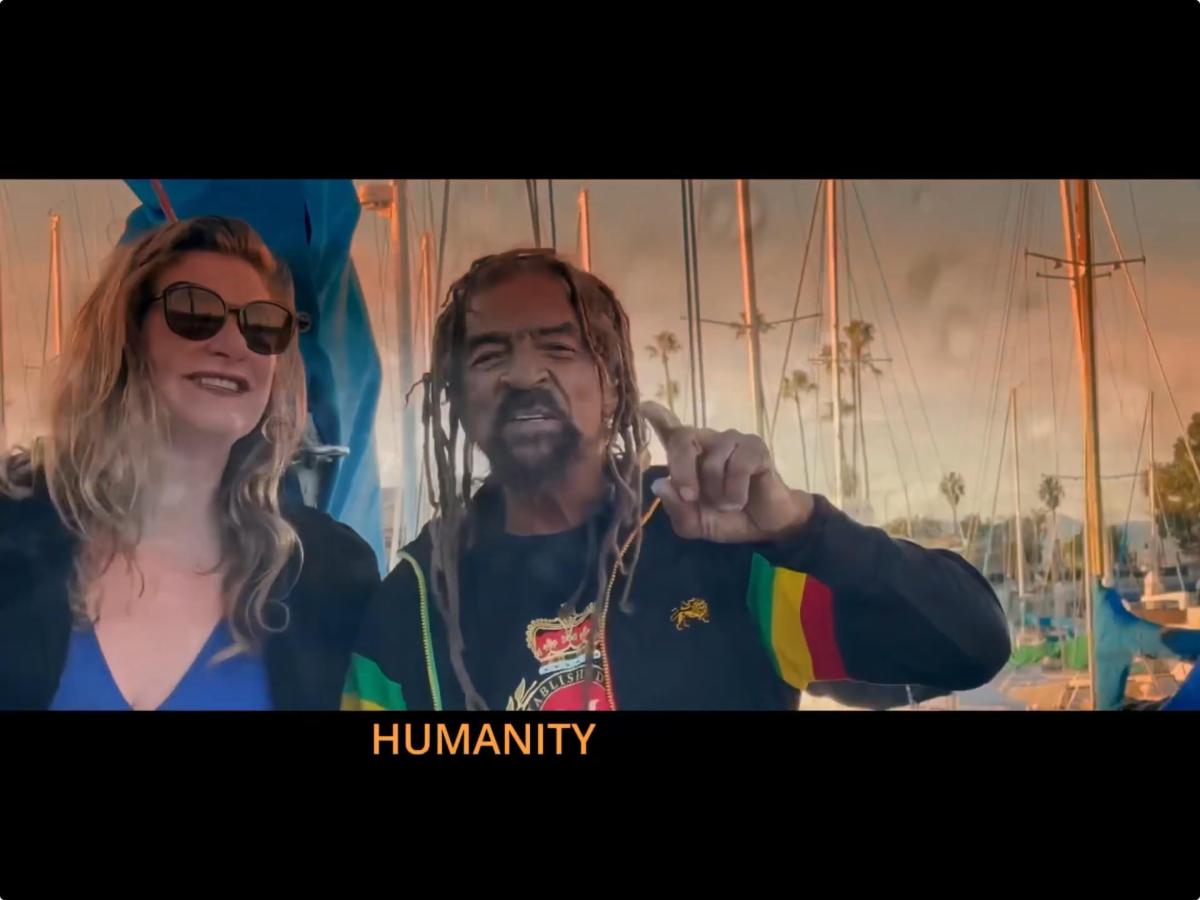 Reggae singer Michael Trevor, friend of Bob Marley, and Maya Joelson