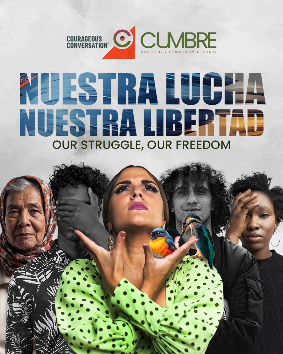 A group of diverse individuals posing for a photo