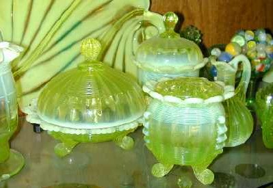 Northwood Glass Fluted Scrolls