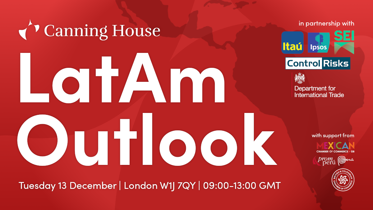 Extending the invitation from Control Risks Canning House Conference