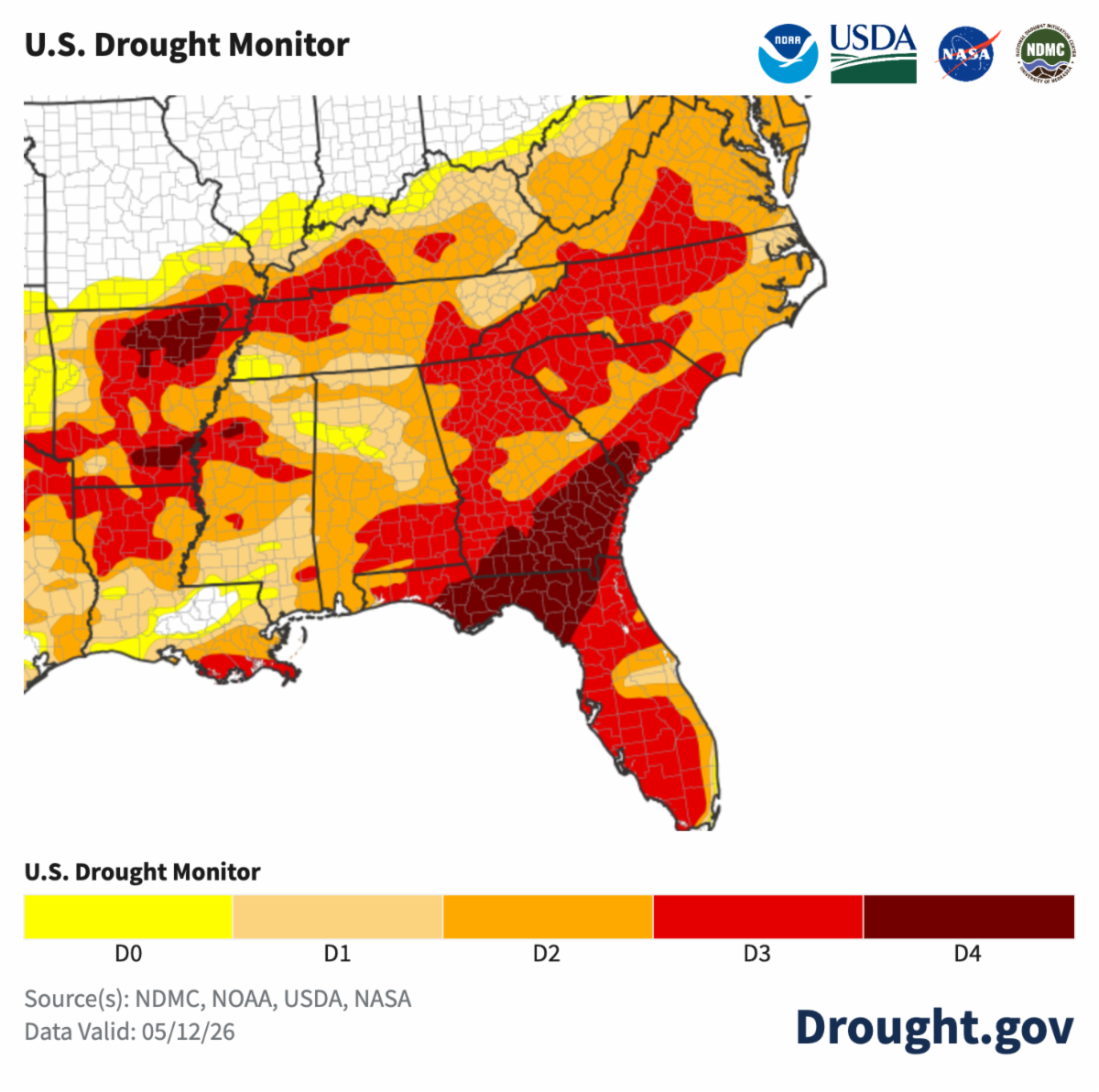 Reminder! Register for a May 19 Southeast Drought Webinar