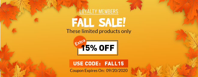 Fall Sale-Extra 15% Off