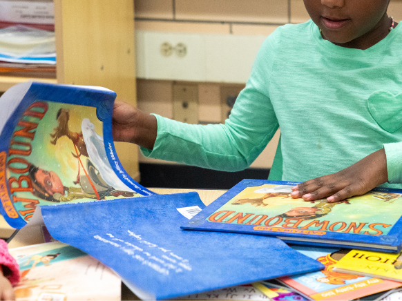 Student with books
