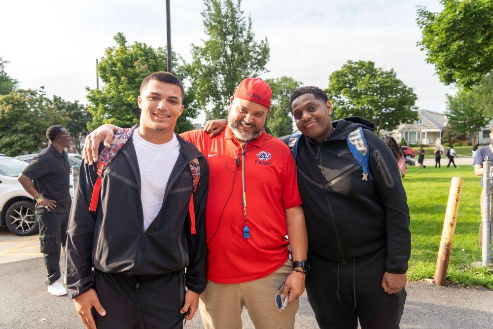 MPS Pulaski students and staff member