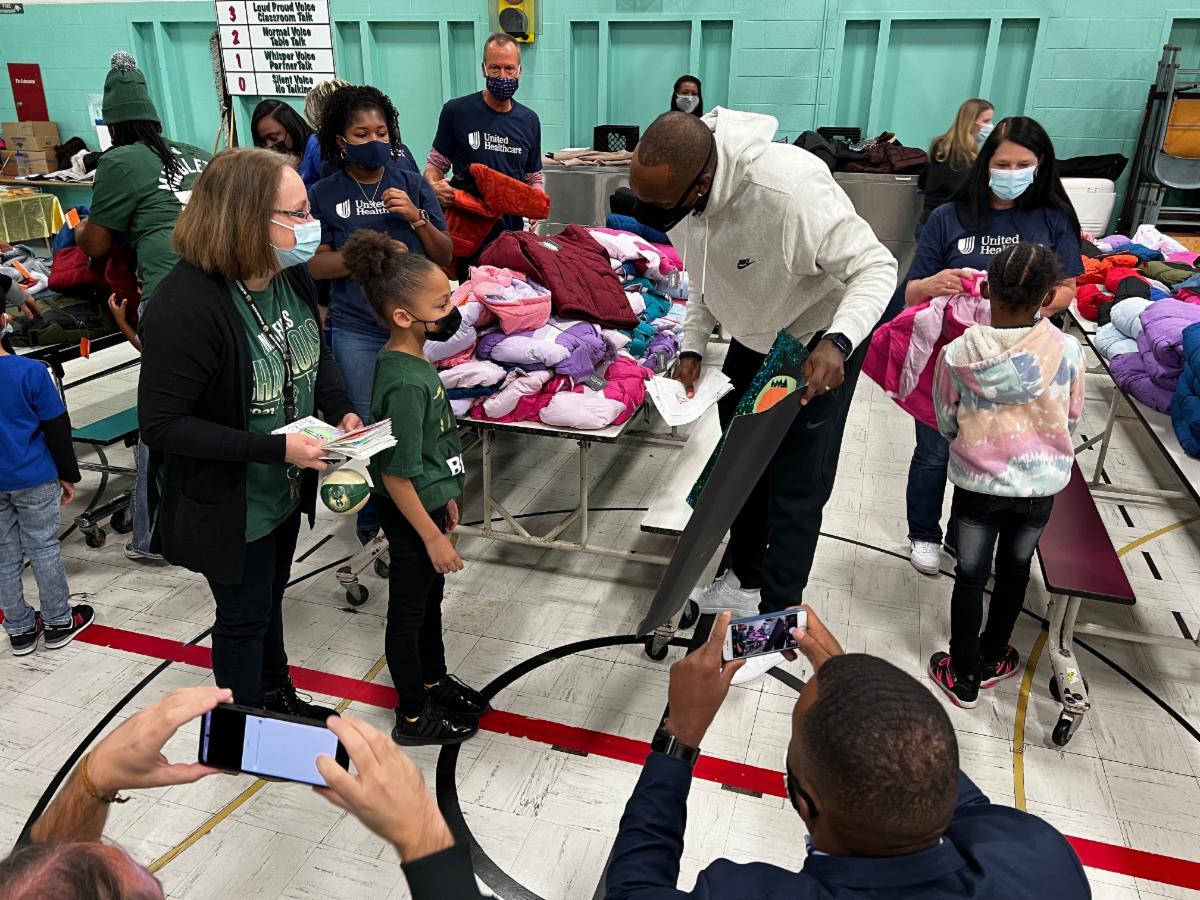 MPS Khris Middleton Partnered with UnitedHealthCare to Donate Winter