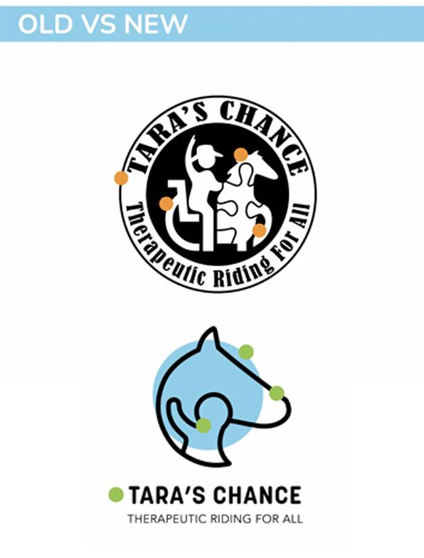 Taras Chance logo redesign before vs after