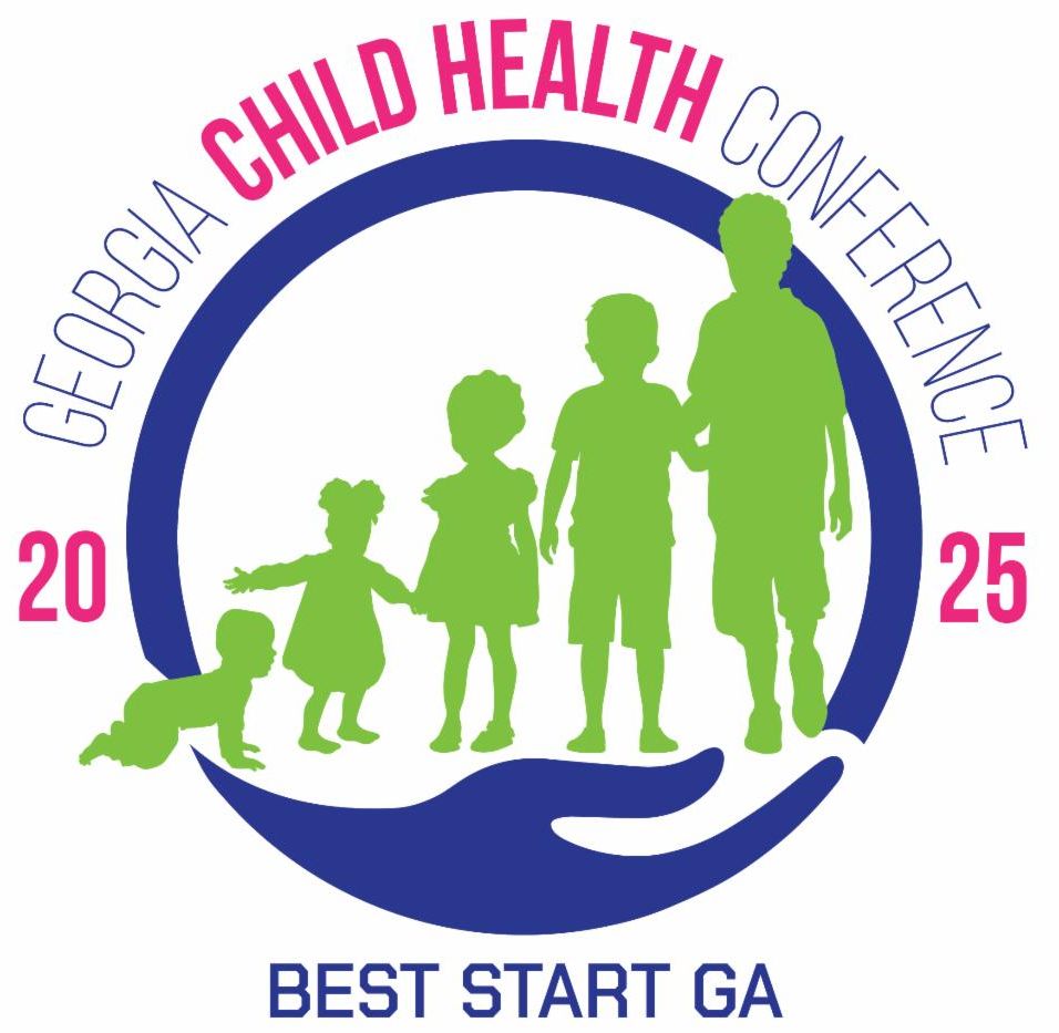 Georgia Child Health logo with an image of five children from baby to teenager