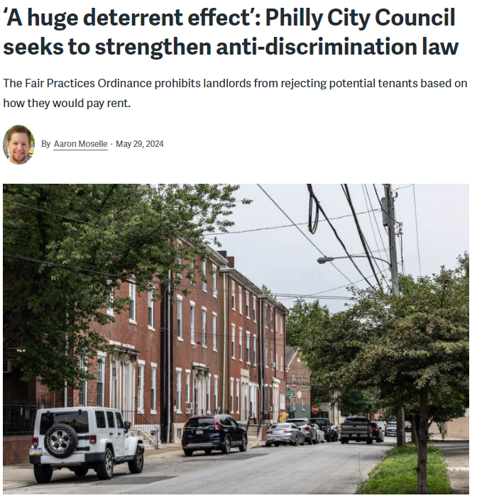 Screenshot of WHYY article