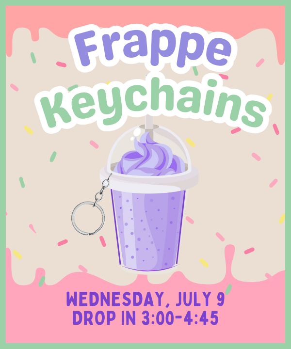 cartoon of frappe keychain