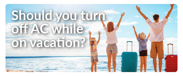 a family of four on the beach with their luggage throwing their hands in the air