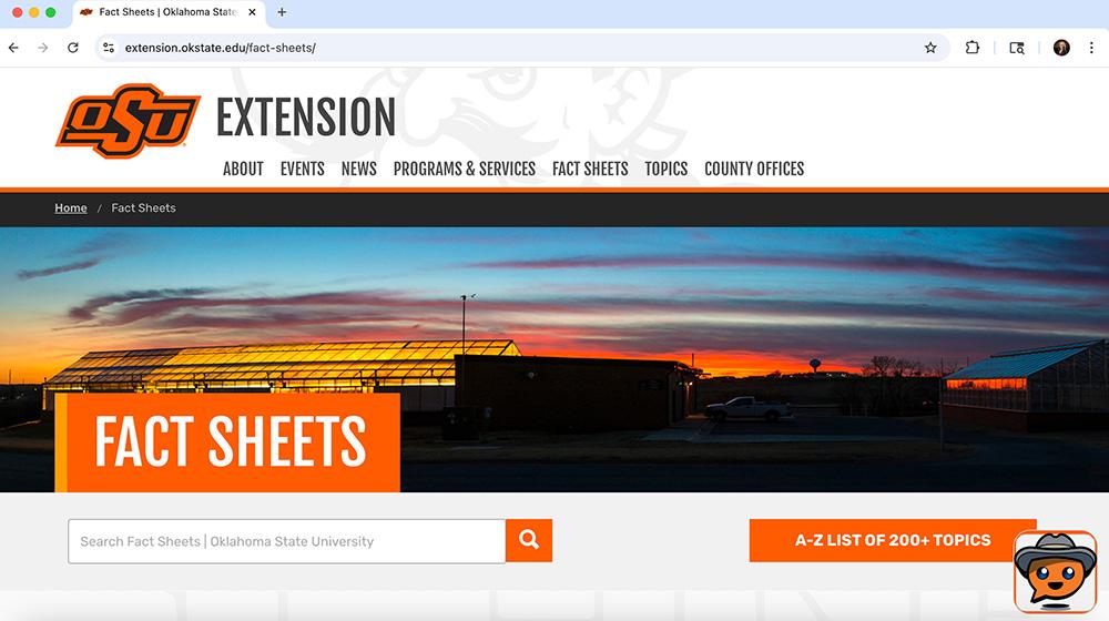 OSU Extension fact sheet website.
